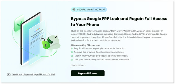 Что такое обход FRP с помощью Droidkit