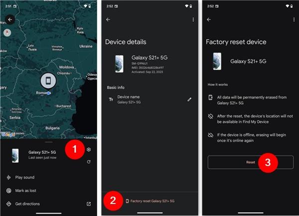 Сброс настроек Android