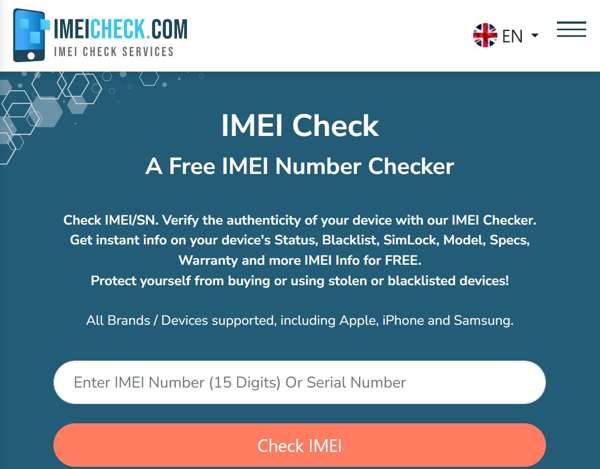Verifica IMEI
