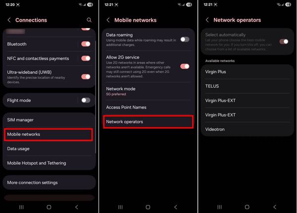 Sblocco SIM dalle Impostazioni