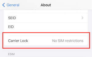 Ρυθμίσεις Κλείδωμα παρόχου