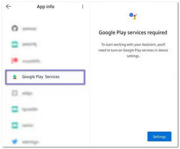 Google Play 開発者サービスを無効化および強制停止する