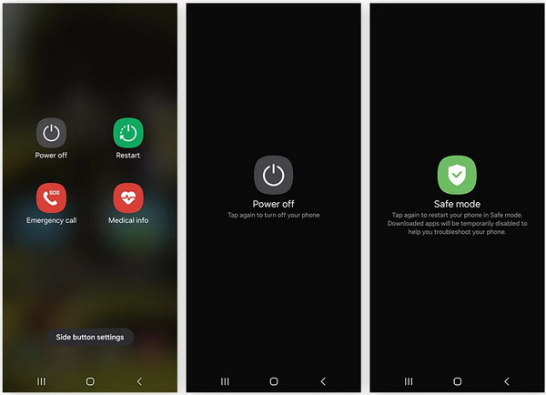 Botón de encendido pulsado prolongadamente