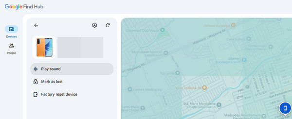 Seleccione el botón Restablecer dispositivo de fábrica