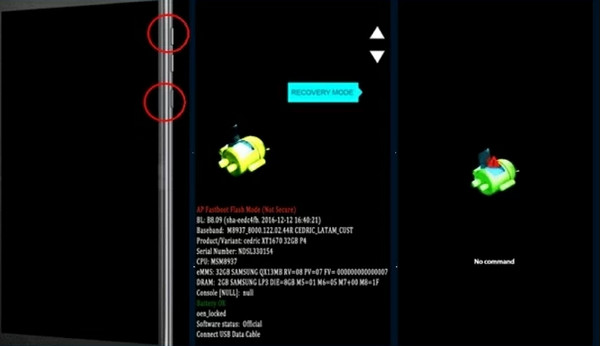 Wejdź w tryb odzyskiwania