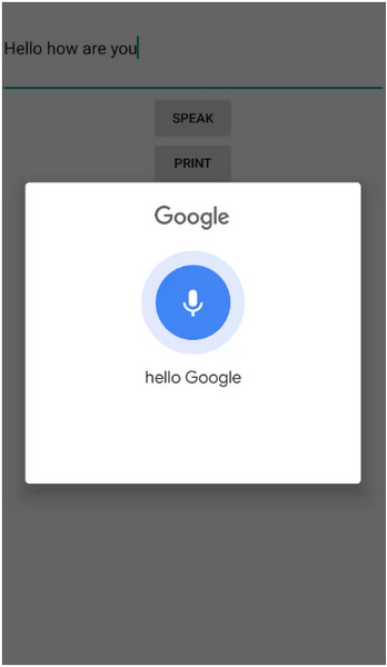 Google Voice Typing