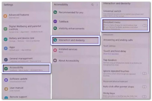 Samsung Nable Assistant-meny