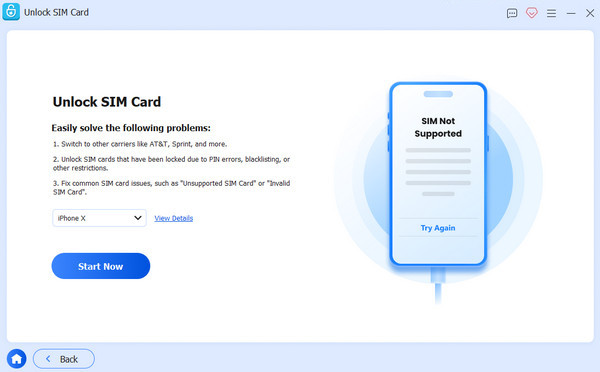 Pornește deblocarea cartelei SIM Sprint