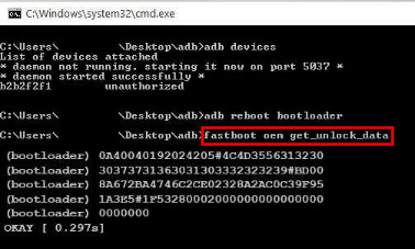 Fastboot OEM Get Unlock Data