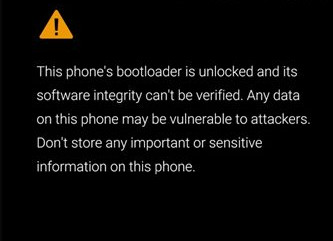 Avertisment de deblocare bootloader (Unlock Bootloader Warning)