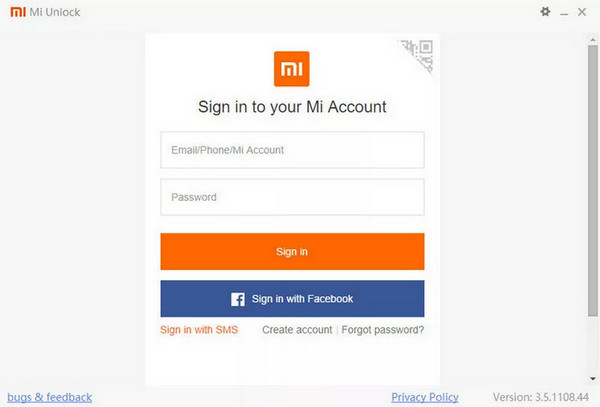 Xiaomi Mi Unlock Tool