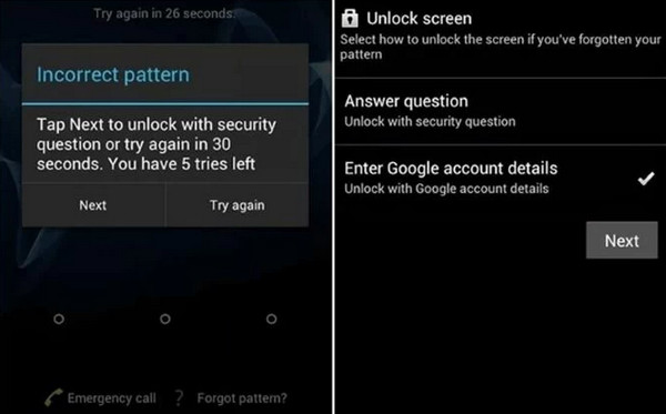 Toque no botão Avançar