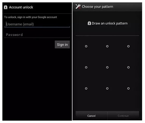 Google-account ontgrendelen