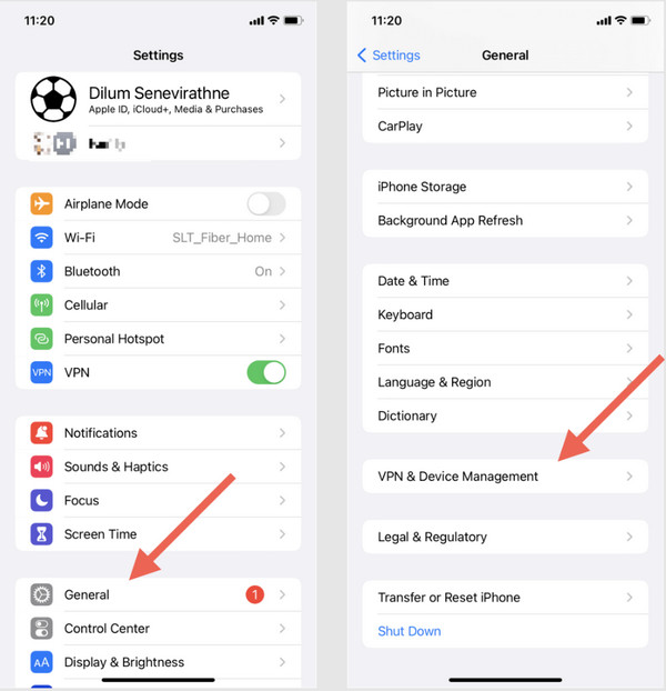 Управление устройствами VPN