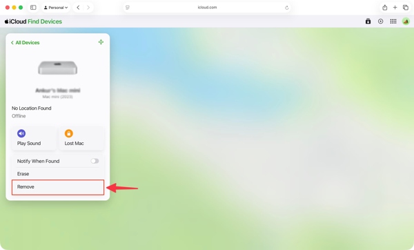 iCloud हटाएँ