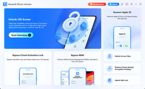 Hlavní rozhraní AppGeeker iPhone Unlocker