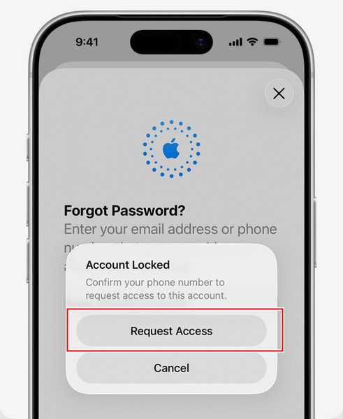 Nhấn Request Access