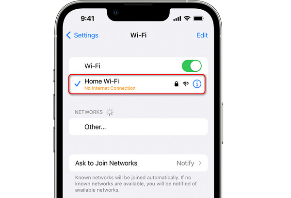 Verificați starea Wifi-ului