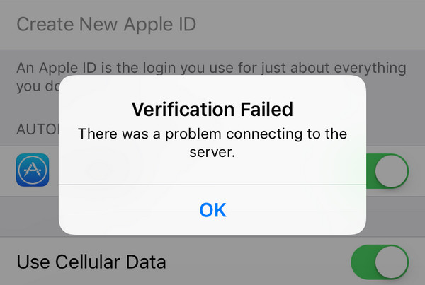Verification Failed