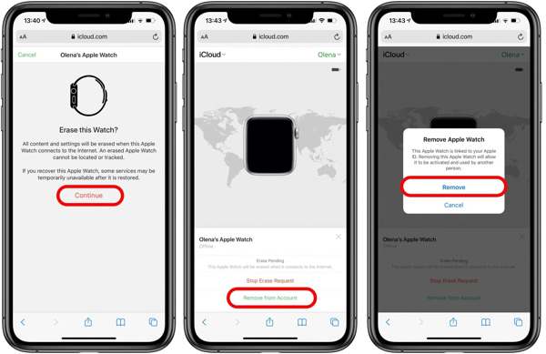 Supprimer Localiser iCloud de mon Apple Watch