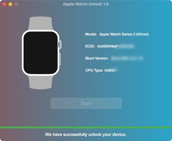 Déverrouiller le logiciel Apple Watch