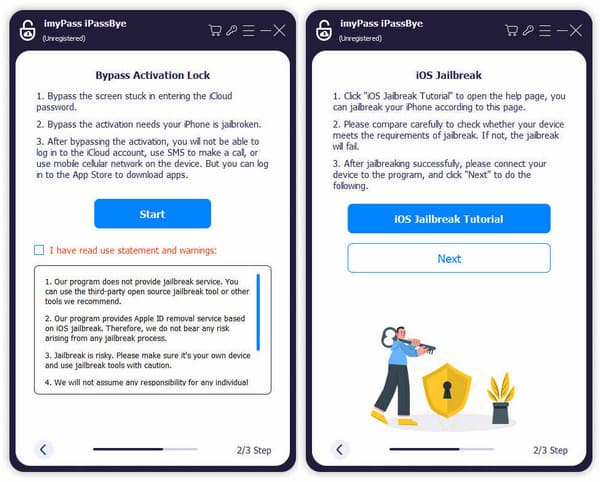 Avvia il jailbreak