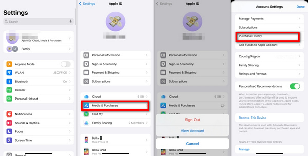 在 iPhone 的“设置”中