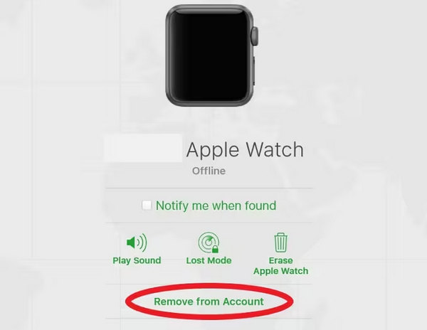 Ta bort Apple Watch från iCloud