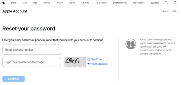Återställ Apple ID-lösenord
