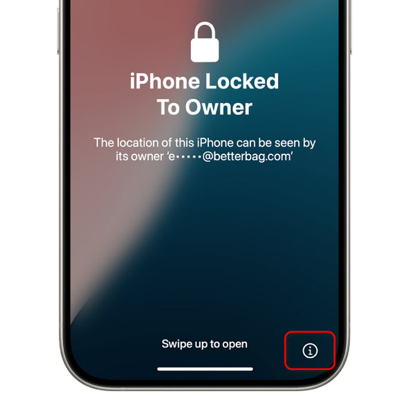 IMEI auf dem iPhone-Sperrbildschirm