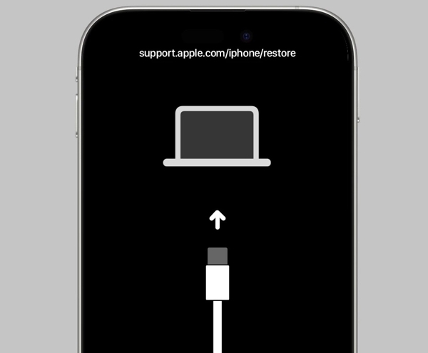 iPhone u načinu oporavka