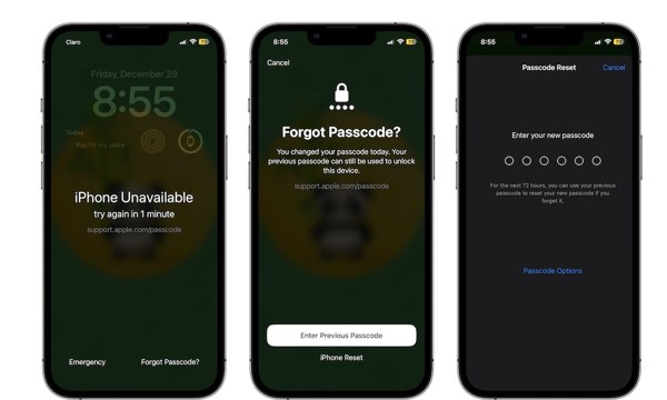 Otključajte iPhone prethodnom lozinkom