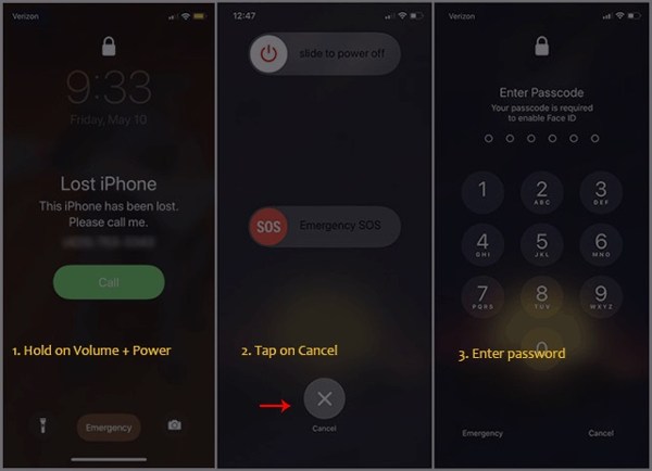 iPhone Elveszett mód feloldása