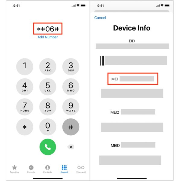 Numéro IMEI