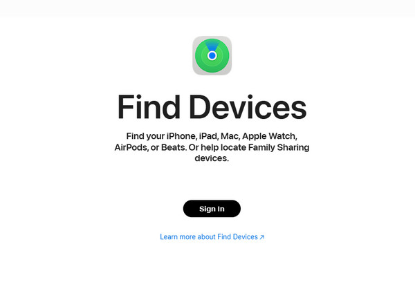 Select Sign In Button