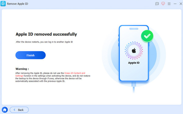 Usunięto Apple ID
