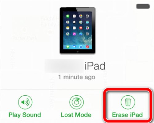 Padam iPad pada iCloud