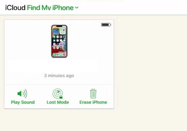 iCloudでiPhoneを消去
