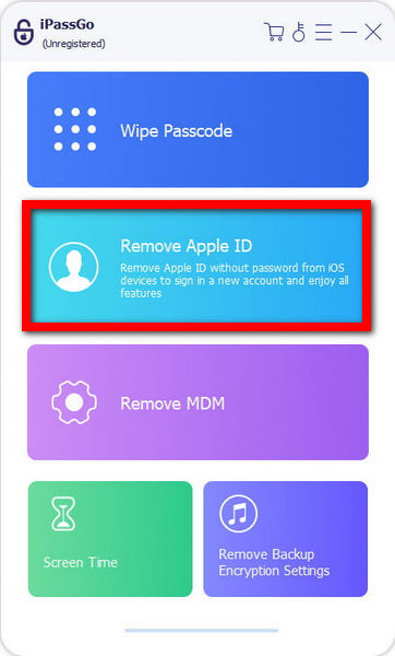 移除 Apple ID 模式