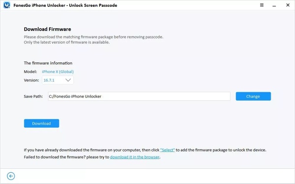 iPhone 解鎖工具指南－解鎖螢幕下載韌體