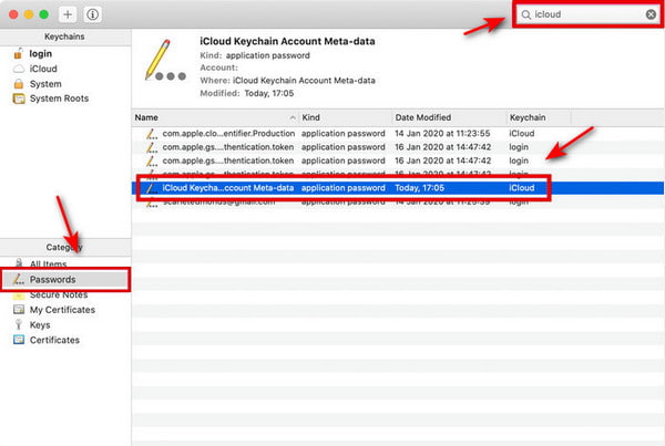 ตรวจสอบ Keychain Access บน Mac