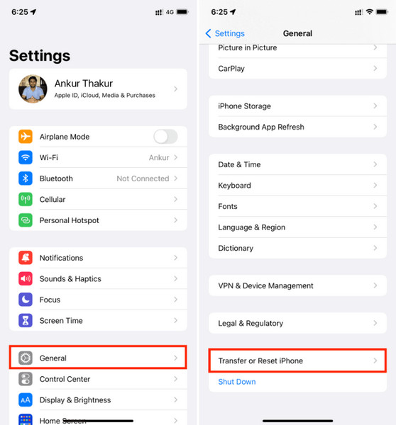 Transfer Reset iPhone/iPad