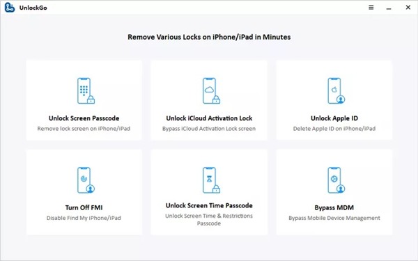 Antara Muka Itoolab UnlockGo