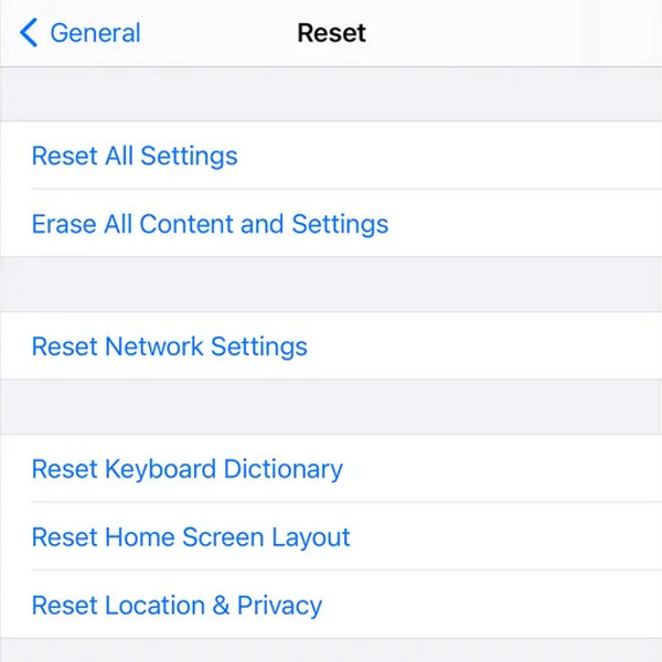 Resetirajte iPhone