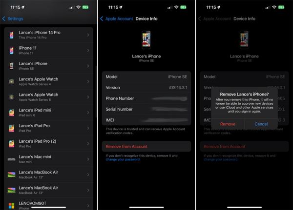 Apparaten Apple ID