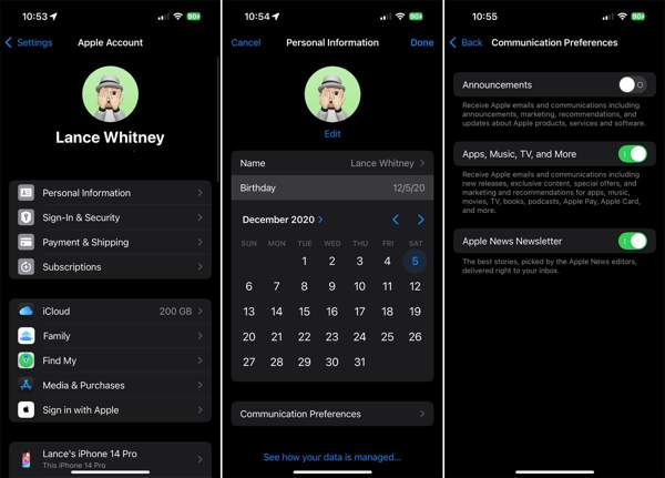 Apple ID beheren iPhone