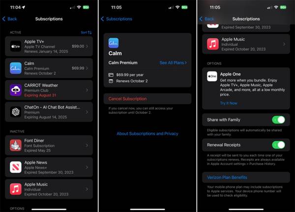 Abonnement Apple ID