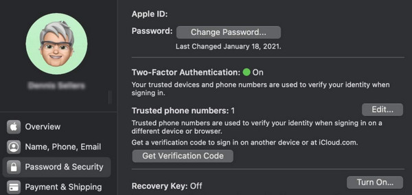 重設 Apple ID 密碼（MAC）