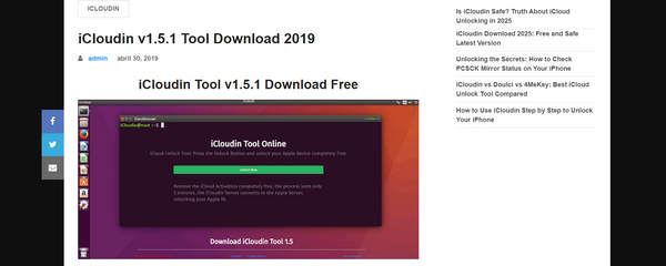 Niet‑officiële iCloudin‑sites