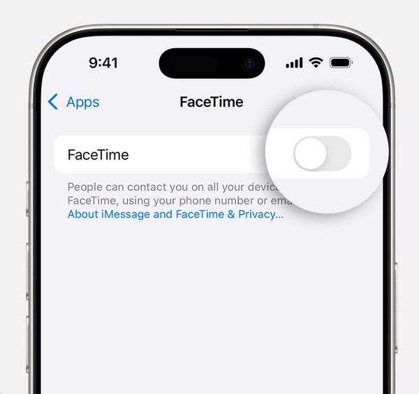 禁用 Facetime